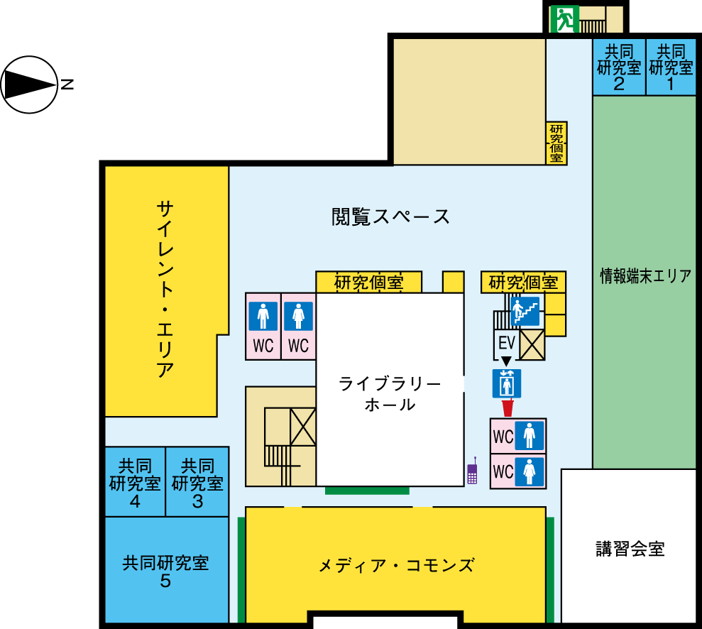館内地図3F