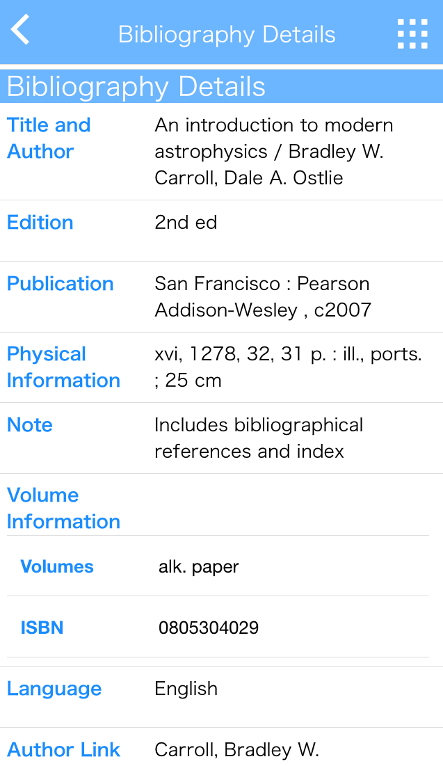 Bibliography Details