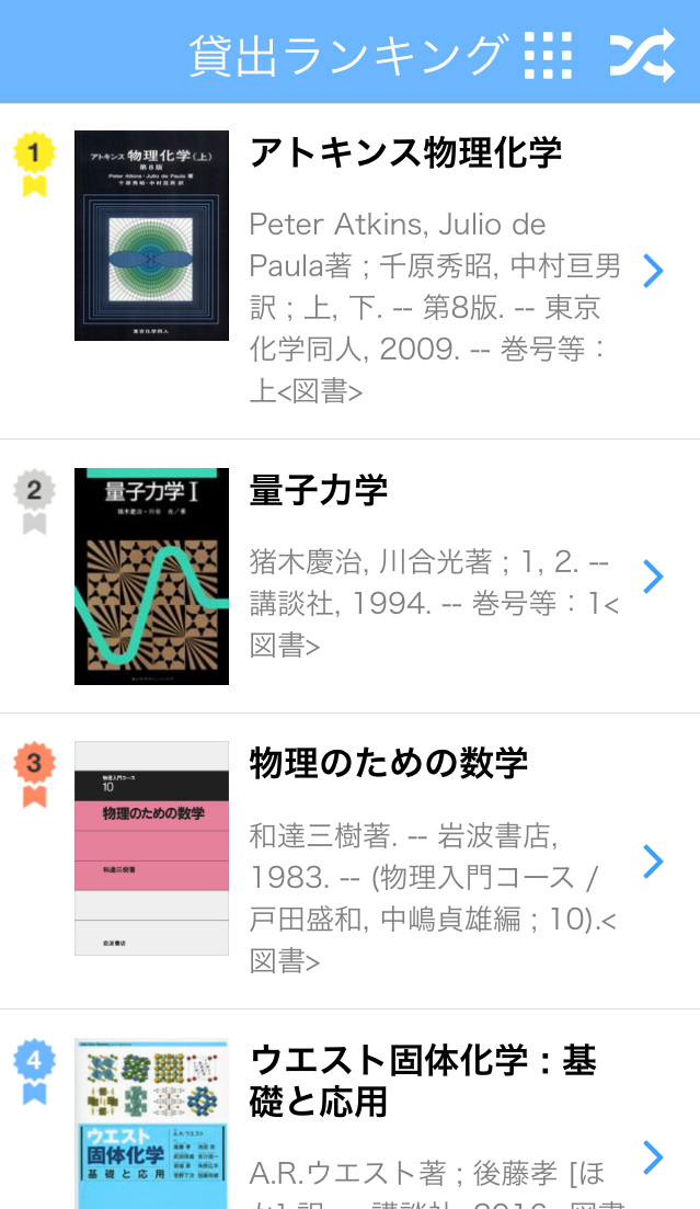 貸出ランキング