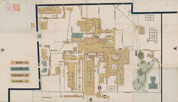 京都皇居色別指圖