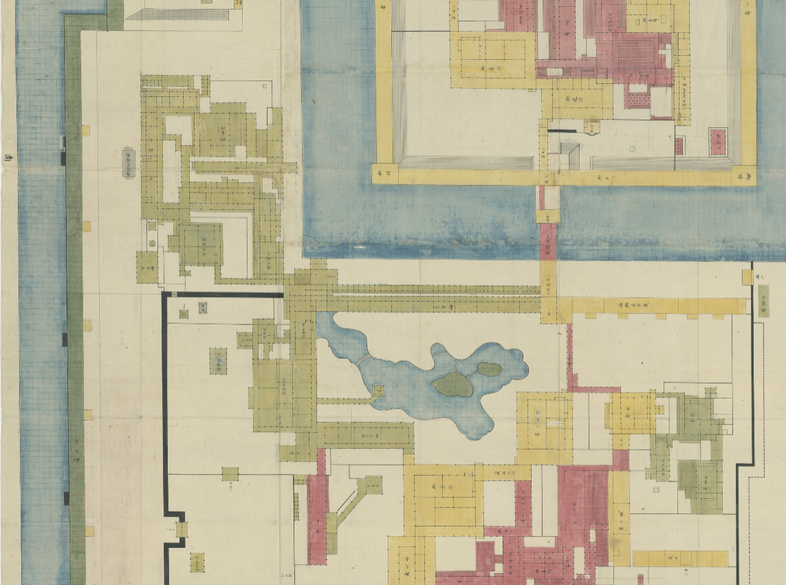 二条御城中絵図 Plan of Nijo Castle